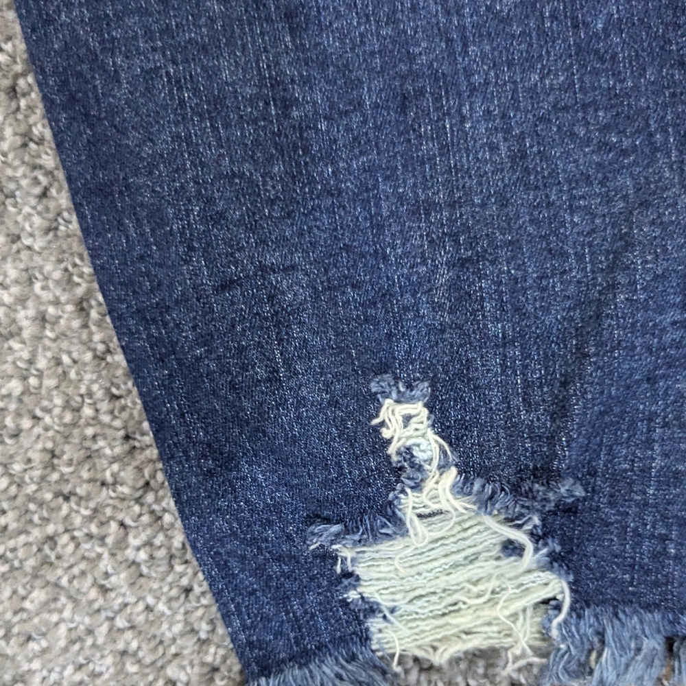 Lascana Blue Distressed Boyfriend Jeans for Women - Picture 5 of 6